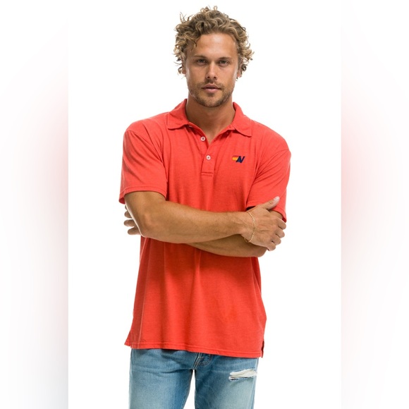 Aviator Nation Soft Comfortable Red Polo Size XXL but fits like XL EUC - Picture 3 of 14
